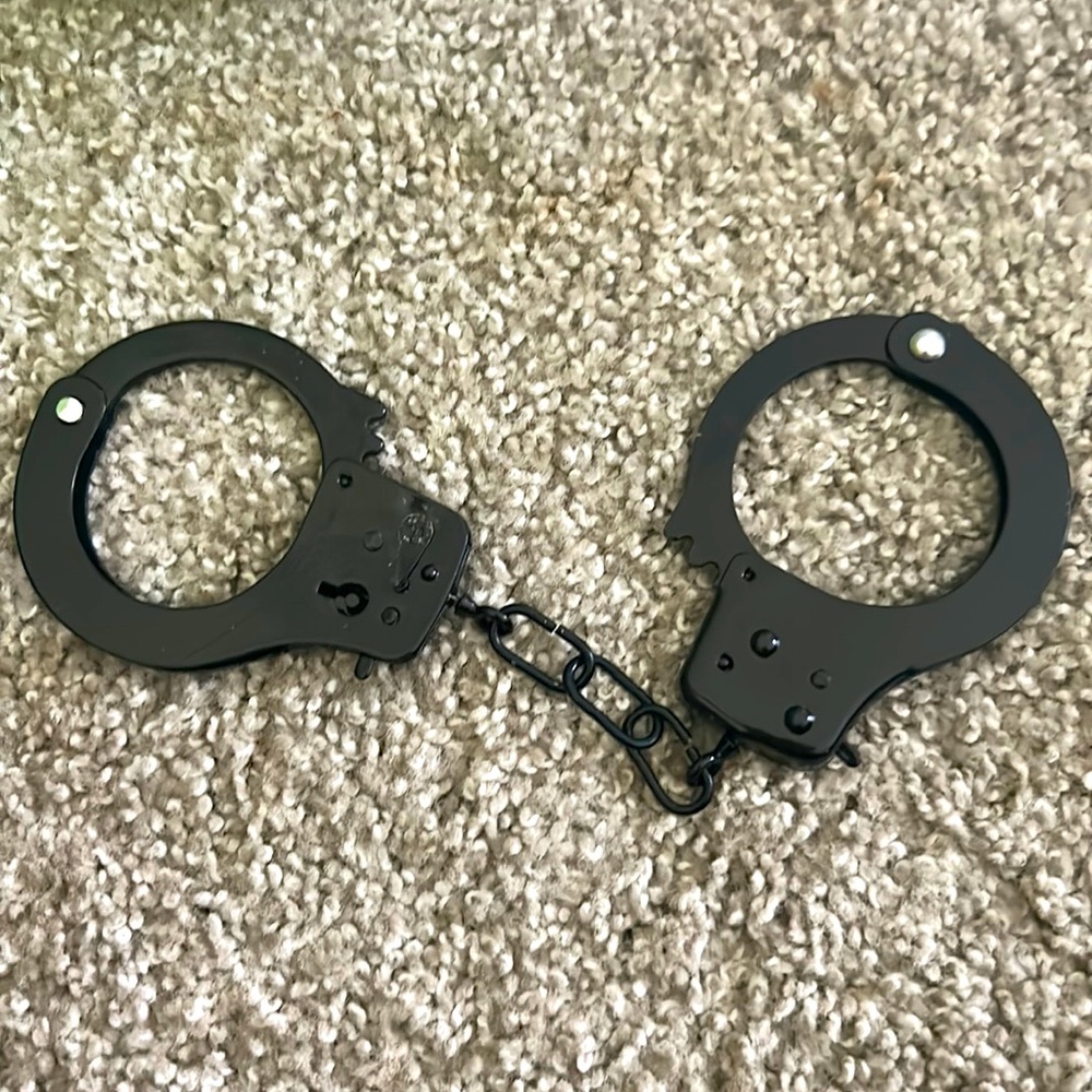 Black handcuffs